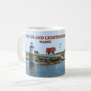 Taza De Café Faro de Ram Island, puerto de Boothbay, Maine Mug