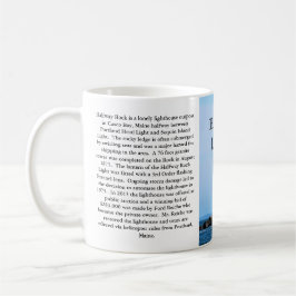 Taza De Café Faro de roca de media distancia, Maine Mug