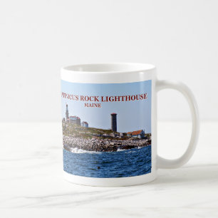 Taza De Café Faro de Roca Matinicus, Maine Mug