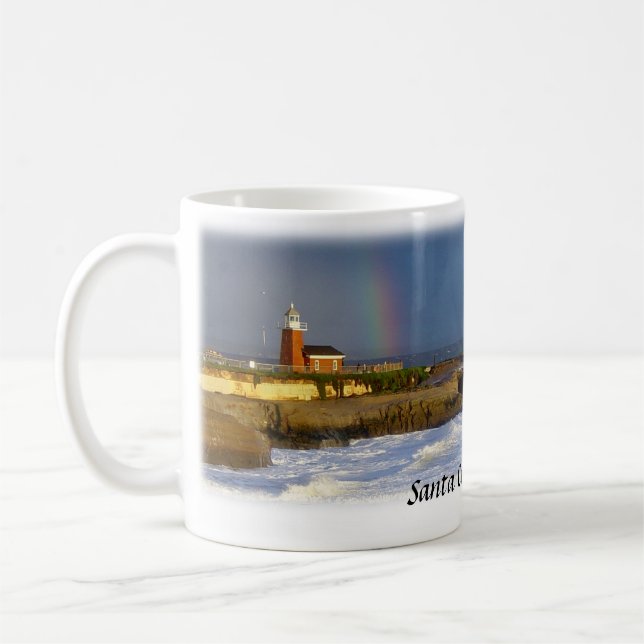 Taza De Café Faro de Santa Cruz/taza del arco iris (Izquierda)