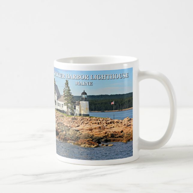 Taza De Café Faro de Winter Harbour, Maine (Derecha)