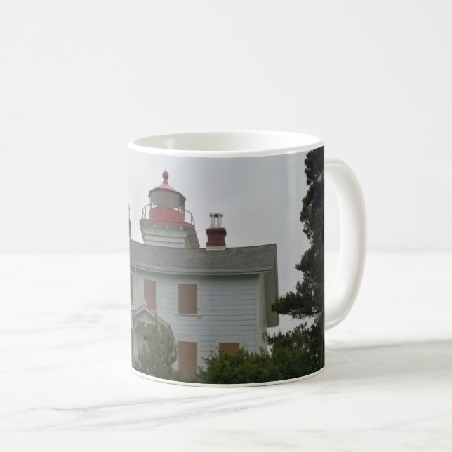 Taza De Café Faro de Yaquina Bay, OR (Anverso derecho)