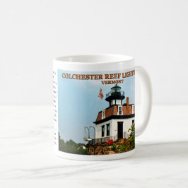 Taza De Café Faro del Arrecife de Colchester, Vermont Mug