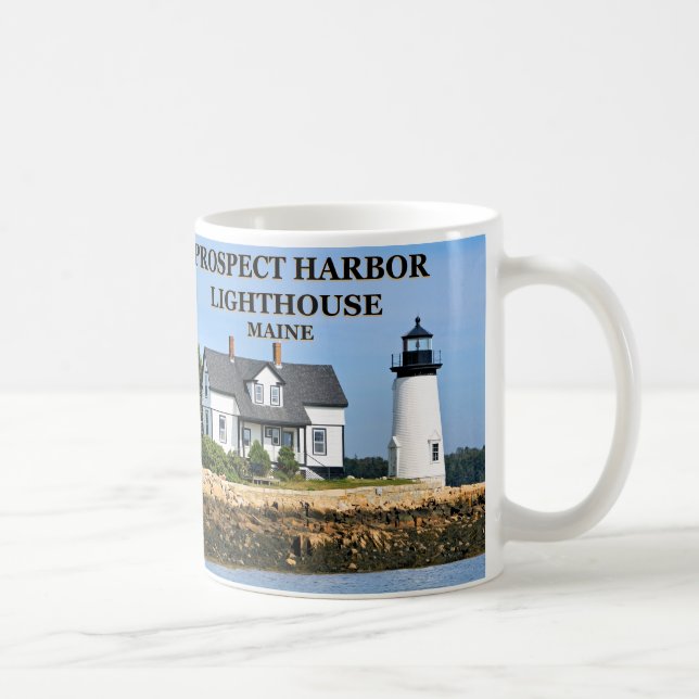 Taza De Café Faro del puerto de Prospect, Maine Mug (Derecha)