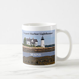 Taza De Café Faro del puerto de Prospect, Maine Mug