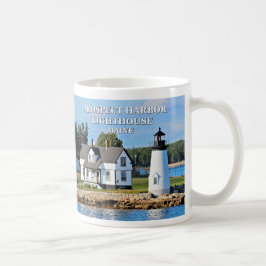 Taza De Café Faro del puerto de Prospect, Maine Mug