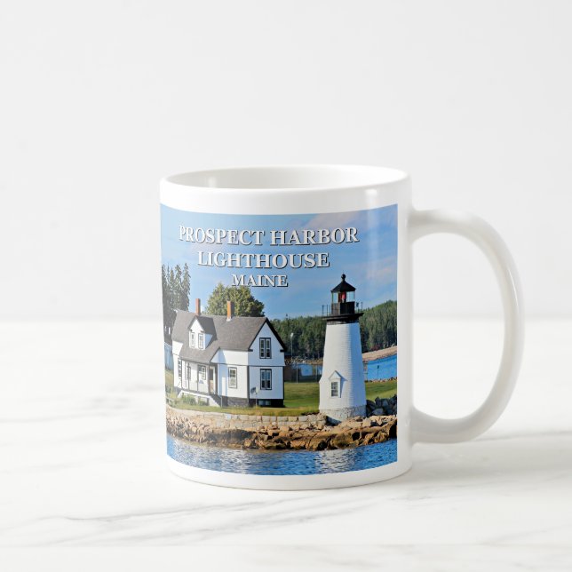 Taza De Café Faro del puerto de Prospect, Maine Mug (Derecha)