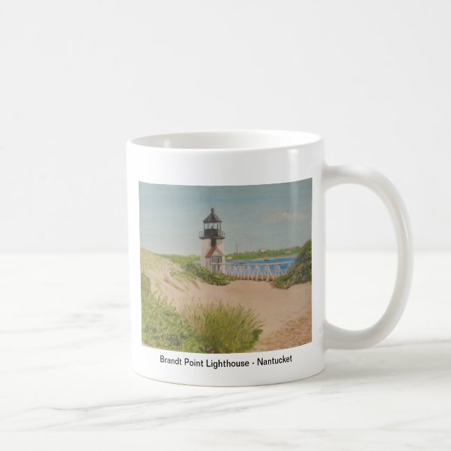 Taza De Café Faro del punto de Brandt - Nantucket (Derecha)