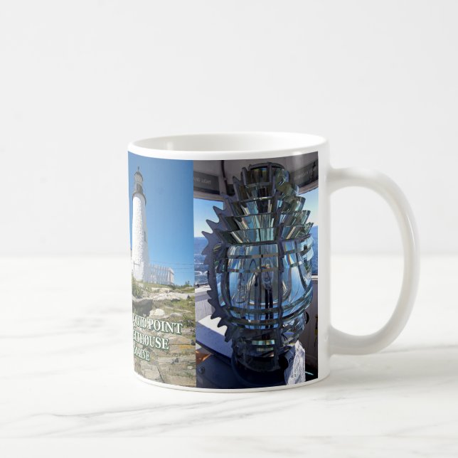 Taza De Café Faro del punto de Pemaquid, Maine (Derecha)