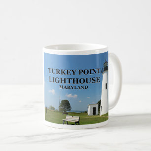 Taza De Café Faro del punto de Turquía, Maryland Mug
