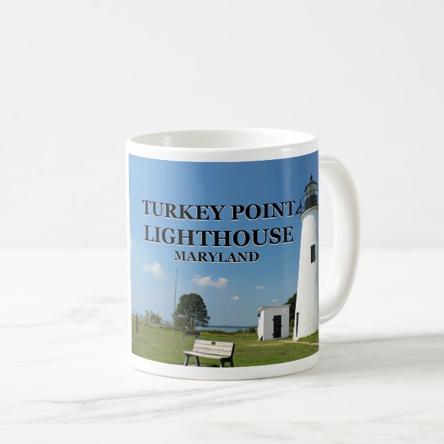 Taza De Café Faro del punto de Turquía, Maryland Mug (Anverso derecho)