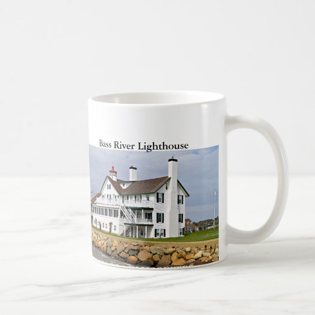 Taza De Café Faro del río Bass, Massachusetts Mug (Derecha)