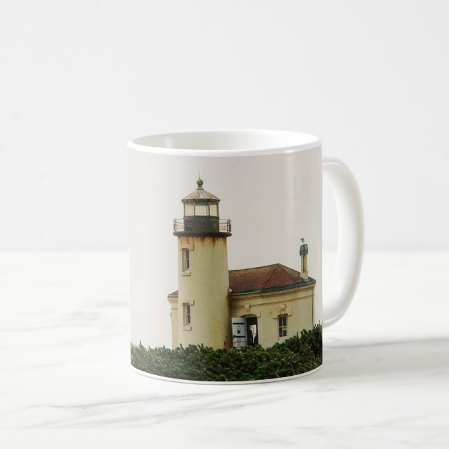 Taza De Café Faro del río Coquille, OR (Anverso derecho)