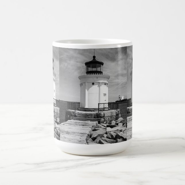 Taza De Café Faro del rompeolas de Portland (Centro)