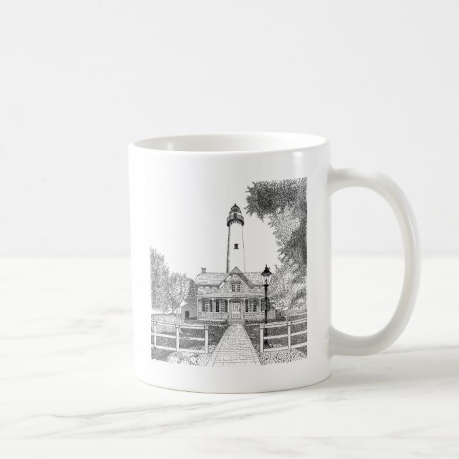 Taza De Café Faro del St. Simons (Derecha)