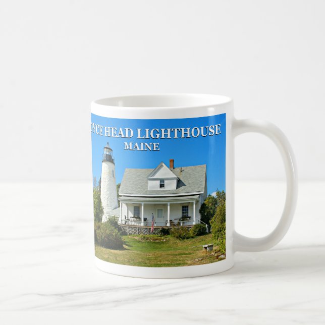 Taza De Café Faro Dyce Head, Maine Mug (Derecha)