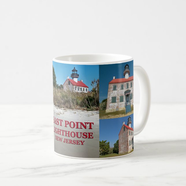 Taza De Café Faro East Point, New Jersey Mug (Anverso derecho)