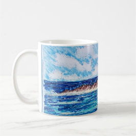 Taza De Café Faro en Azul