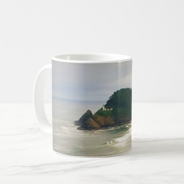 Taza De Café Faro Heceta Head, O (Anverso izquierdo)