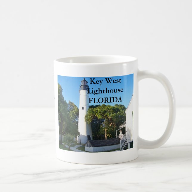 Taza De Café Faro Key West, Florida Mug (Derecha)