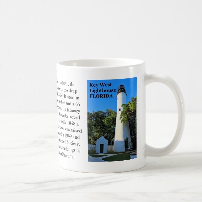 Taza De Café Faro Key West, Florida Mug (Derecha)
