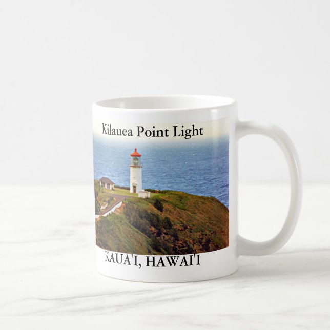 Taza De Café Faro Kilauea Point, Kaua'i, Hawai'i Mug (Derecha)