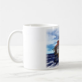 Taza De Café Faro medio móvil de la bahía
