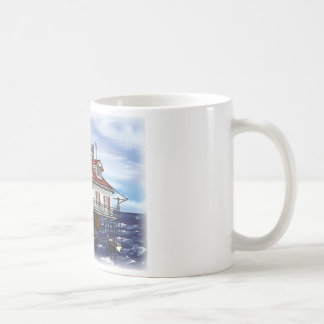 Taza De Café Faro medio móvil de la bahía