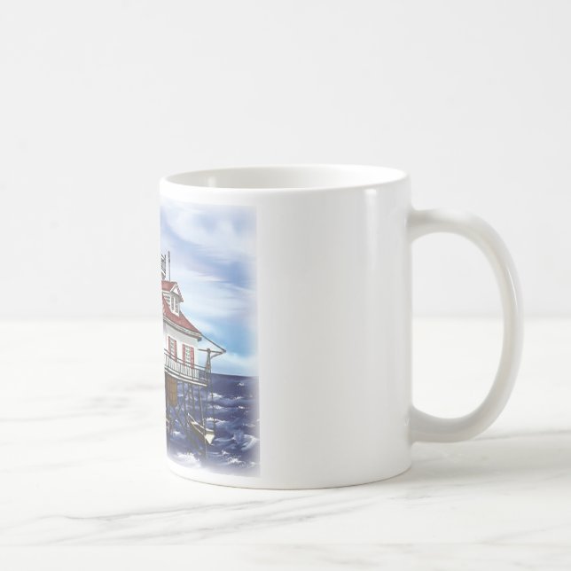 Taza De Café Faro medio móvil de la bahía (Derecha)