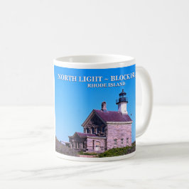 Taza De Café Faro Norte, Isla Bloque, RI Mug