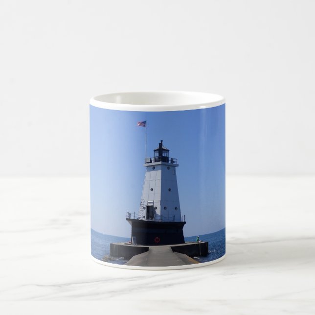 Taza De Café Faro North Pierhead, Ludington, MI (Centro)