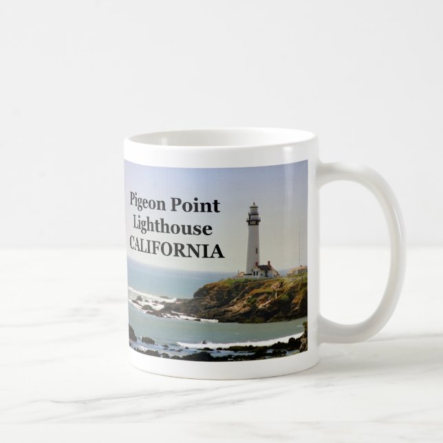 Taza De Café Faro Pigeon Point, California Mug (Derecha)
