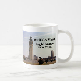 Taza De Café Faro principal de búfalo, New York Mug