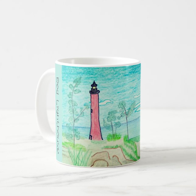 Taza De Café Faro Rojo  (Anverso izquierdo)