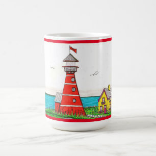 Taza De Café Faro Rojo 15oz mug