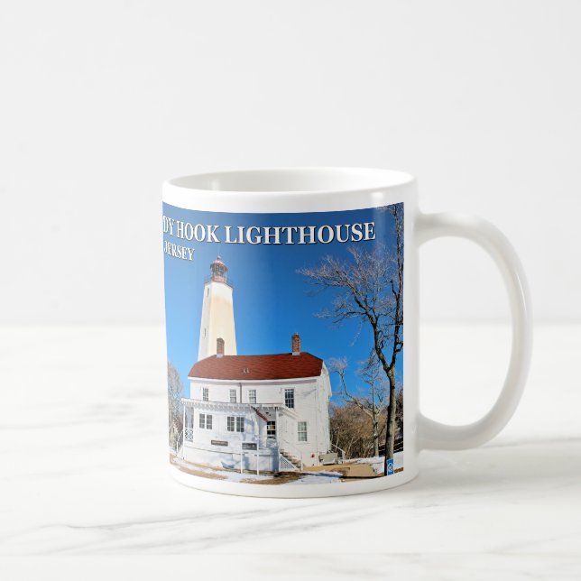 Taza De Café Faro Sandy Hook, New Jersey Mug (Derecha)