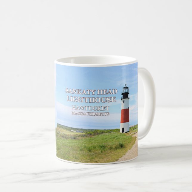 Taza De Café Faro Sankaty Head, Nantucket MAMÁ Mug (Anverso derecho)