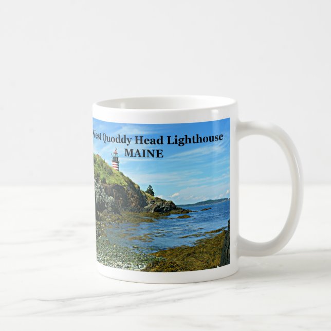 Taza De Café Faro West Quoddy Head, Maine Mug (Derecha)