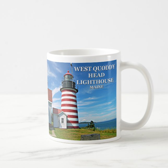 Taza De Café Faro West Quoddy Head, Maine Mug (Derecha)
