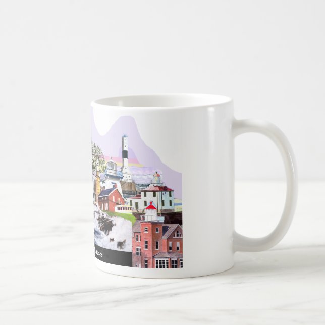 Taza De Café Faros del lago Erie (Derecha)