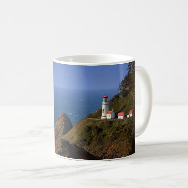 Taza De Café Faros | Faro costero de Oregón (Anverso derecho)