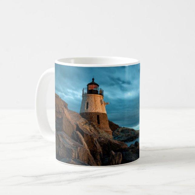 Taza De Café Faros | Faro de Castle Hill (Anverso izquierdo)