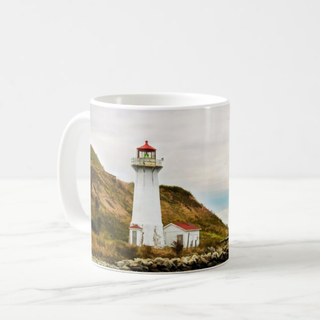 Taza De Café Faros | Faro de Georges Island (Anverso izquierdo)