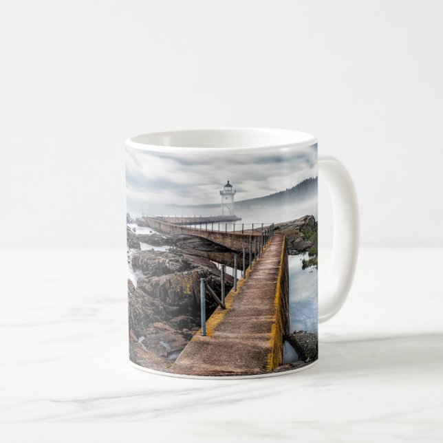 Taza De Café Faros | Faro del Gran Marais Minnesota (Anverso derecho)