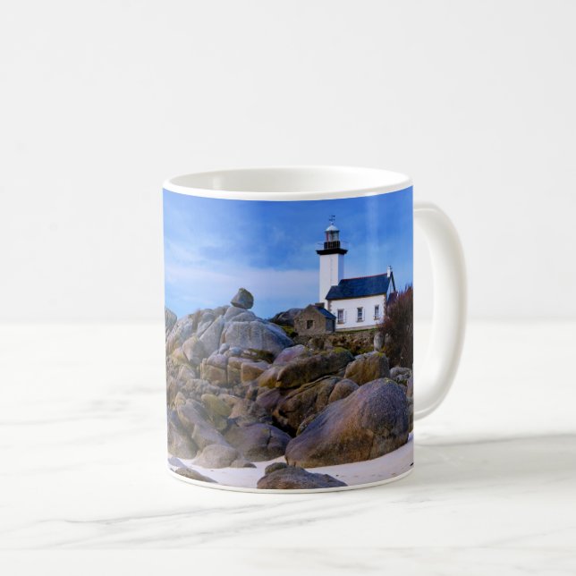 Taza De Café Faros | Phare de Pontusval France Finistere (Anverso derecho)