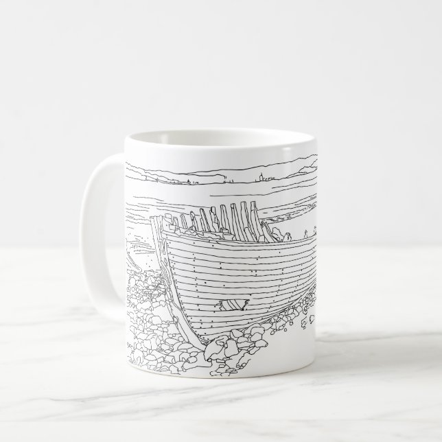 Taza De Café Farr Bay Shipwreck Scotland (Anverso izquierdo)