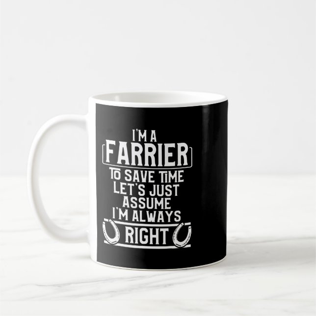Taza De Café Farrier Derecha Horseshoof Trimming Equine Shoei (Izquierda)