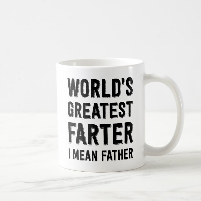 Taza De Café Farter más grande del mundo, significo al padre (Derecha)