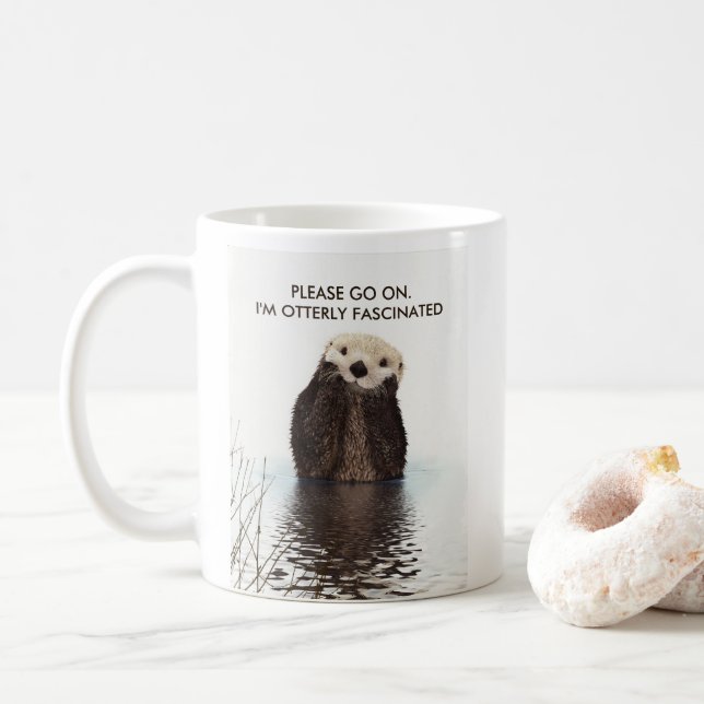 Taza De Café Fascinante Funny Pun (Con donut)