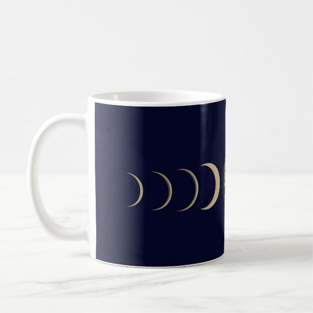Taza De Café Fase lunar celestial (Izquierda)